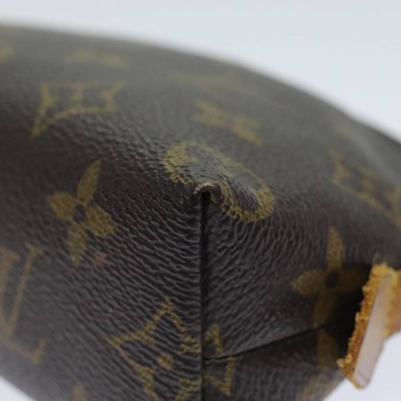 LOUIS VUITTON Monogram Pochette Cosmetic PM Cosmetic Pouch M47515 LV Auth 81496 - Picture 8 of 16